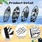 4 Pcs Metal Surf Board Wall Decor Summer Tropical Metal Surfboard Beach Signs Tropical Palm Tree Art Turtle Decoration Summer Wall Decor for Door(Black)